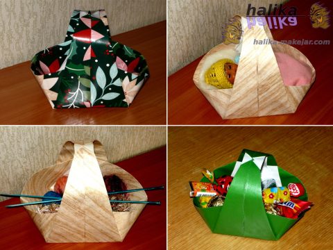 Koszyczki origami